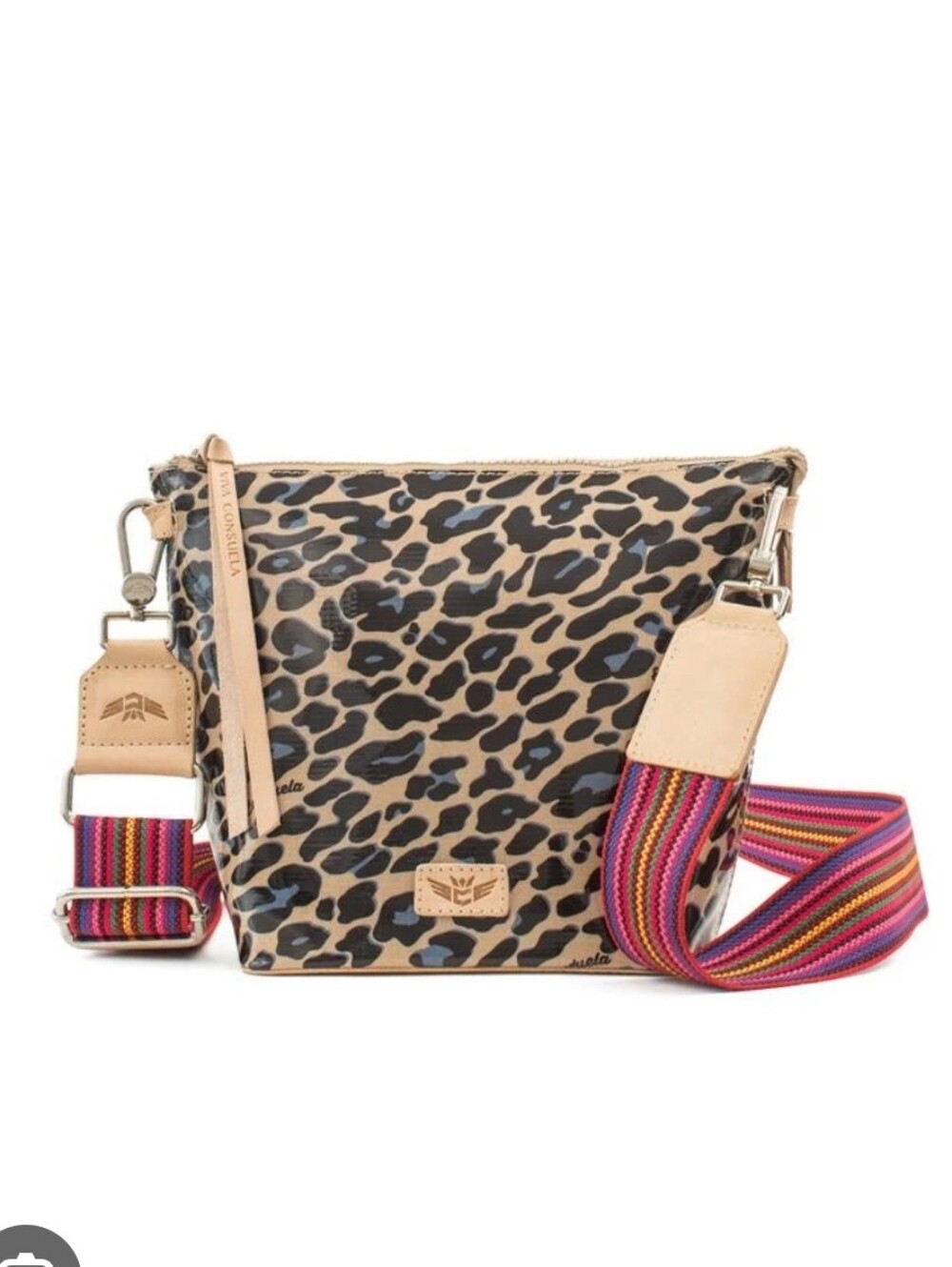 Consuela Blue Jag Legacy Wedge Crossbody Bag